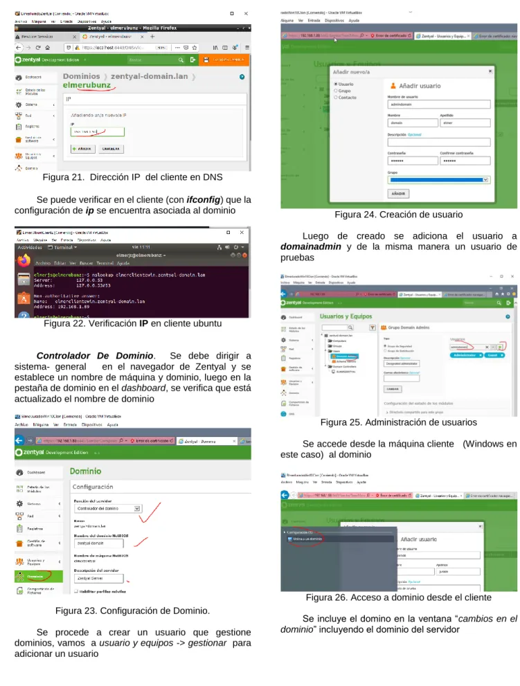 Figura 22. Verificación IP en cliente ubuntu 