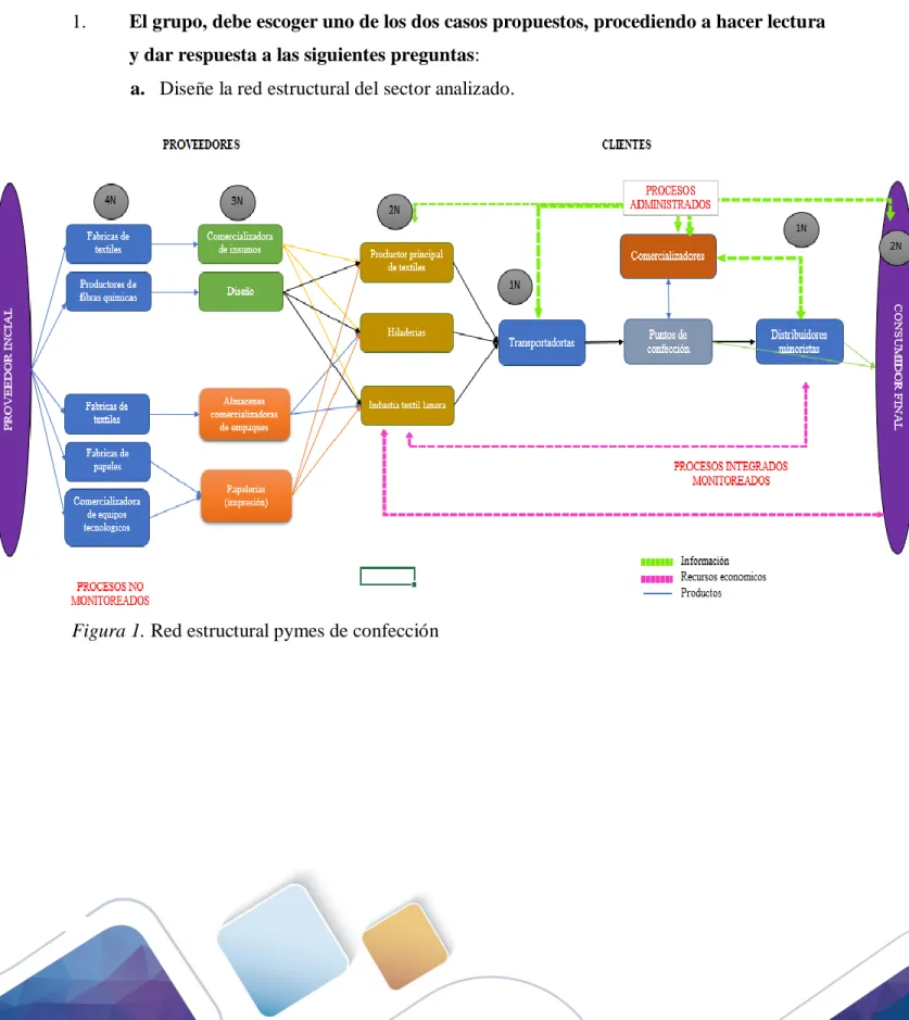 Figura 1. Red estructural pymes de confección 