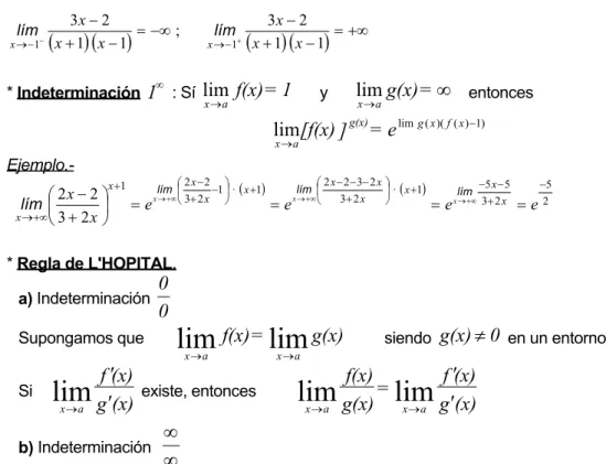 Tabla de infinitésimos. 