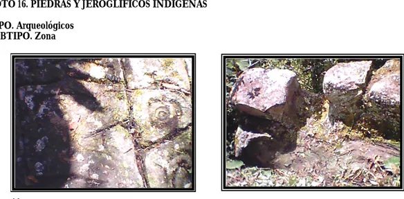 FOTO 16. PIEDRAS Y JEROGLÍFICOS INDÍGENAS  TIPO. Arqueológicos 