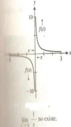 Figura 3.1: El limite no existe