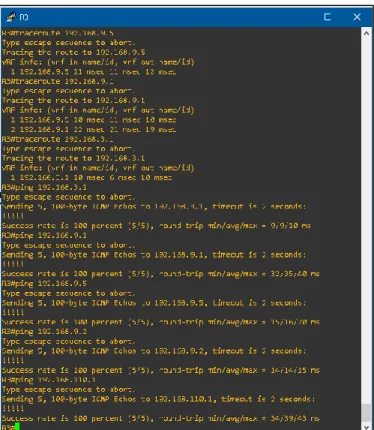 Ilustración 8 Ejecución de ping y traceroute en R3. 