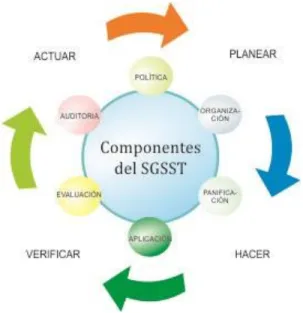 Figura 1: Componentes del SGSST 
