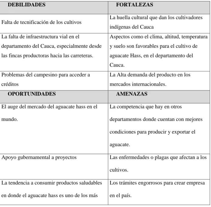 Tabla 13  Análisis DOFA 