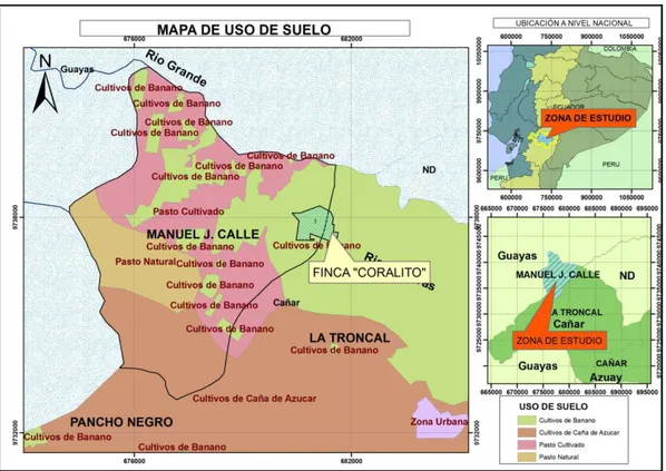 Ilustración 10. Mapa de Uso de Suelo de la parroquia Manuel J. Calle. 