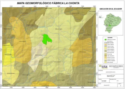 Figura 8. Mapa de Pendientes en el Área de Estudio  Elaborado por: Equipo Consultor. Fuente: CRP, 2008 