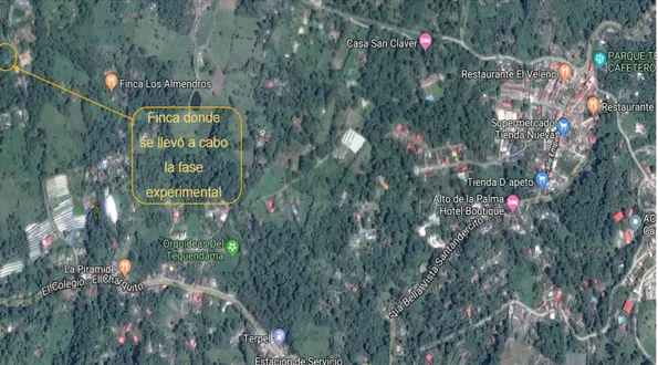 Ilustración 1. Mapa de Santandercito Fuente Google Maps (2019) 