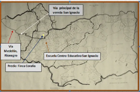 Gráfica Nº 2: Mapa predial Vereda San Ignacio. 