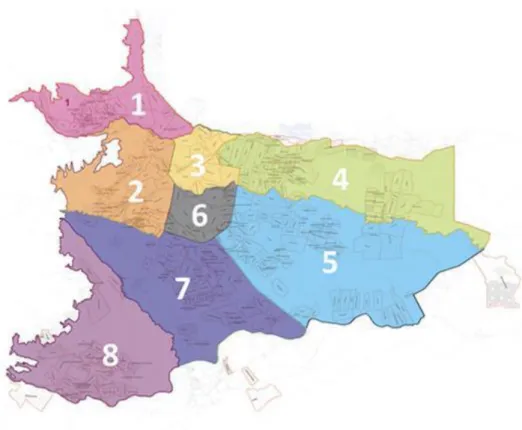 Figura 1. Mapa Villavicencio por comunas. Fuente. Alcaldía Municipal