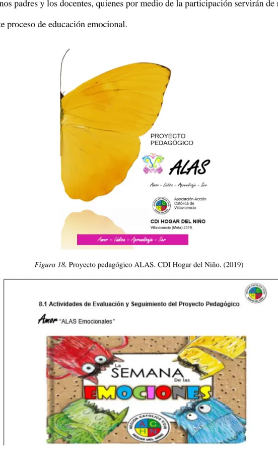 Figura 18. Proyecto pedagógico ALAS. CDI Hogar del Niño. (2019) 