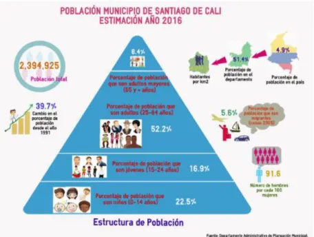 Figura 3 Participación Porcentual por Estrato. Recuperado de: http://www.cali.gov.co/planeacion/publicaciones/137802/libro- http://www.cali.gov.co/planeacion/publicaciones/137802/libro-cali-en-cifras-capitulos/ 