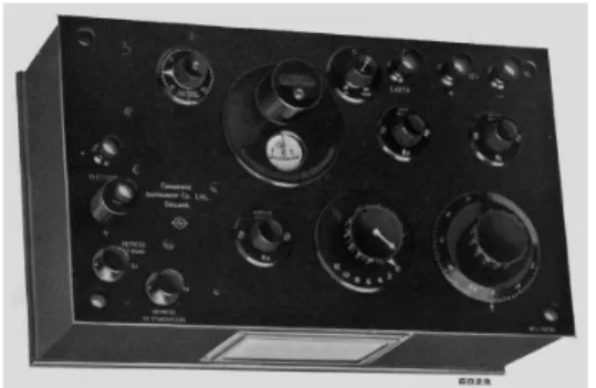 Figure 8. The Cambridge model 1936 pH meter, the successor to its 1932 model. The full range of the right front dial was 2 pH units or 0.2 V, with minor divisions of 0.02 pH