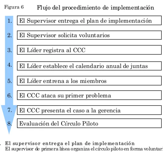 Figura 6 Flujo del procedimiento de implementación