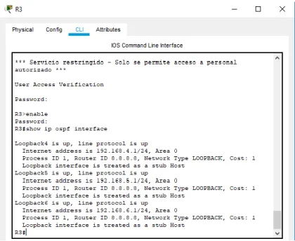 Grafico No. 29: Tabla de Protocolos OSPF Router R1  Fuente: Elaboración propia   