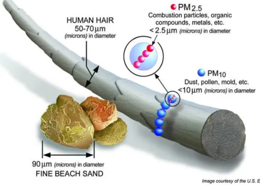 Figura 3: Mida de les partícules en suspensió  