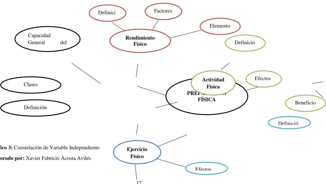 Gráfico 3: Constelación de Variable Independiente  Elaborado por: Xavier Fabricio Acosta Avilés 