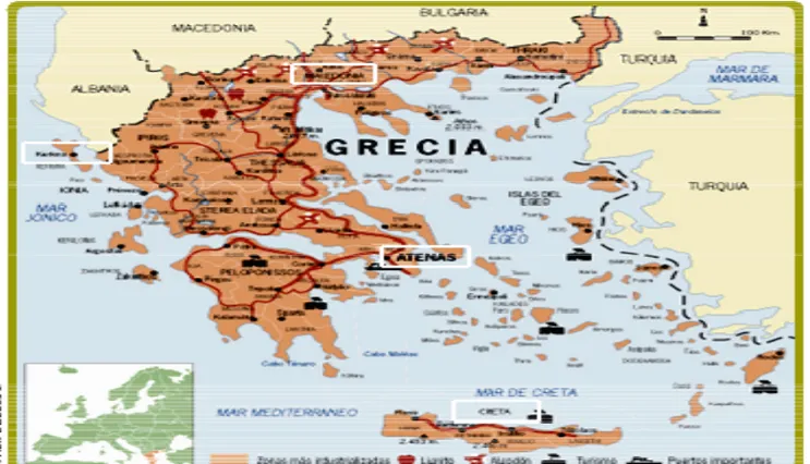 Figura 15. Mapa de Atenas