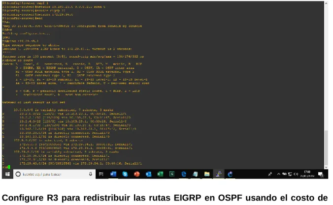 Figura 3 Show ip route (Loopback) 