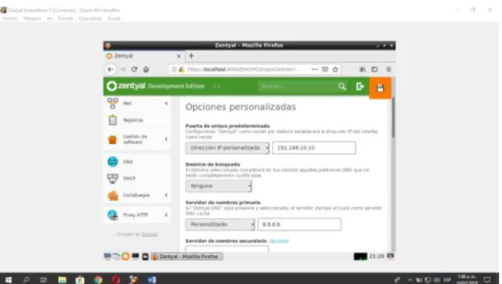 Fig. 32. Configuración del proxy 
