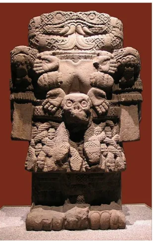 Figura 5. La Coatlicue, diosa madre de los aztecas. [6] M. Le´ on Portilla, La filosof´ıa n´ ahuatl, M´ exico