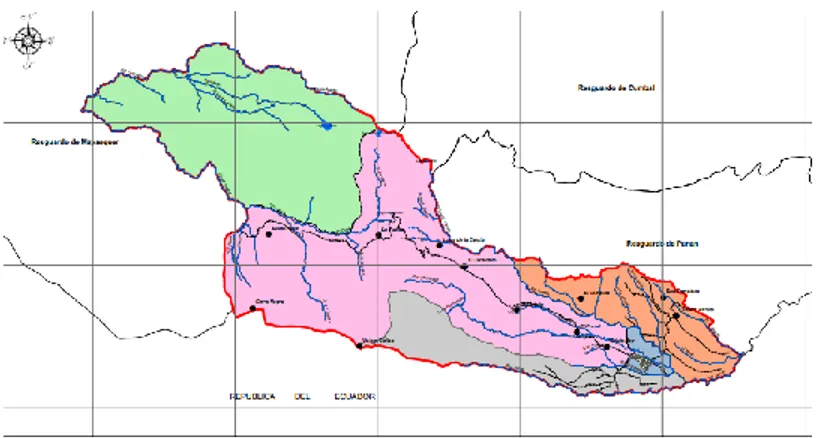 Figura 9. Mapa político Resguardo de Chiles  Fuente: Gestión del Riesgo Municipal 