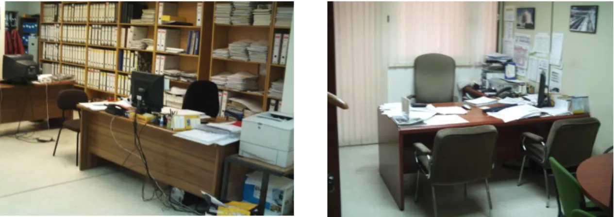 Fig 6. Puesto del JEFE DE ADMON. Los rangos de ajuste para los reposapiés establecidos son: 