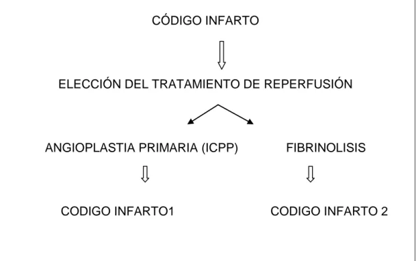 Figura 2: Elección del código infarto según tratamiento. 