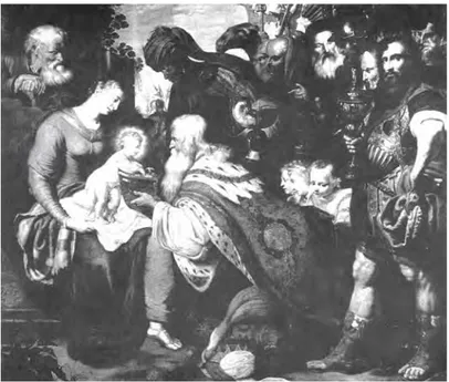 Fig. 2. Adoración de los Reyes. Pinacoteca. Karlsruhe (Alemania). 