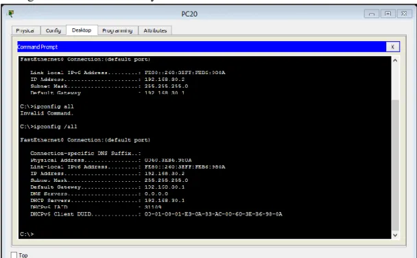 Ilustración 18: Configuración IP de PC20. 