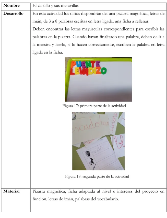 Figura 17: primera parte de la actividad 