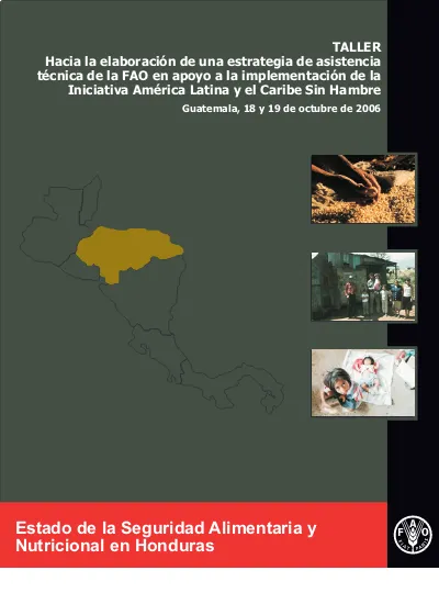 Estado De La Seguridad Alimentaria Y Nutricional De Honduras 6867