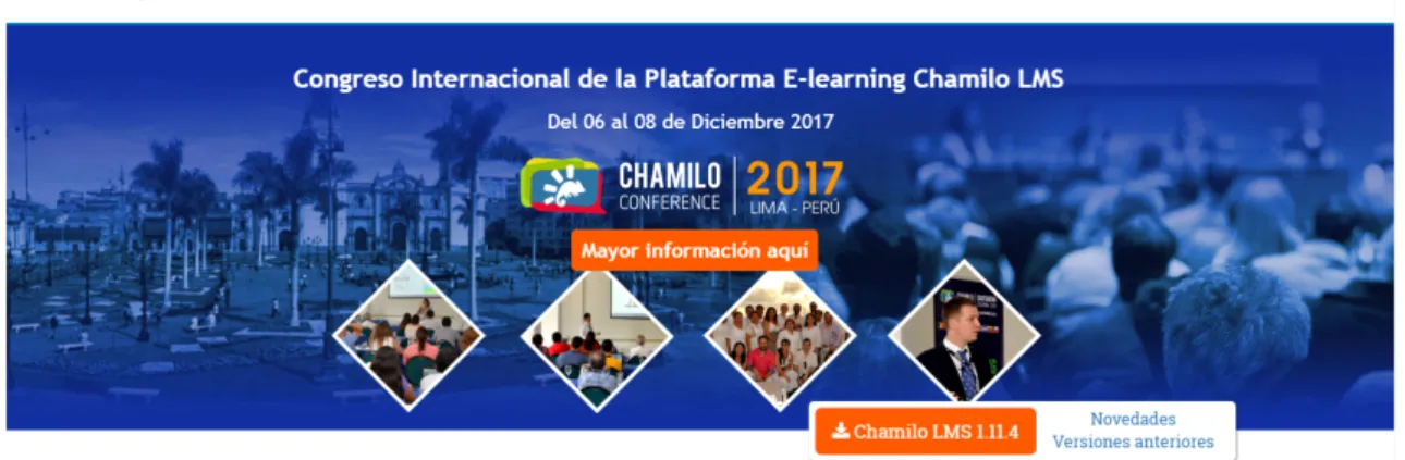 Ilustración 5: Portal de Chamilo 