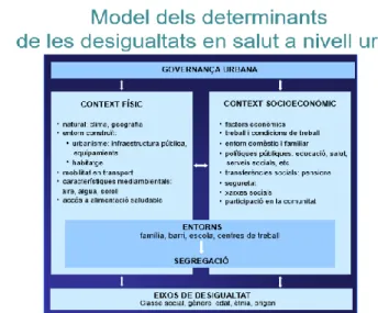 Figura 2. Marc conceptual de determinants de salut 