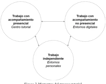 Figura 2. Momentos del proceso tutorial