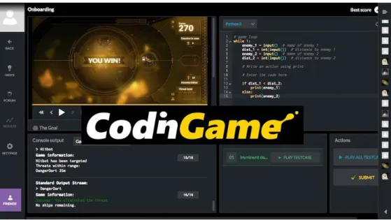 Figura 9 tomada de CODINGAME 