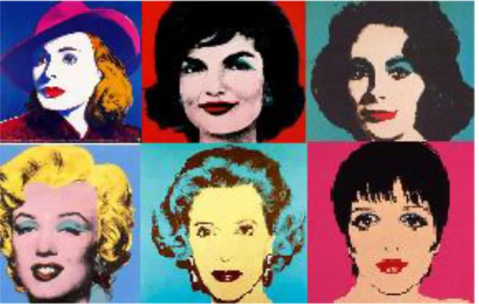 Foto 6: Andy Warhol retratos varios, es un ejemplo de cómo puede ser el mural conjunto