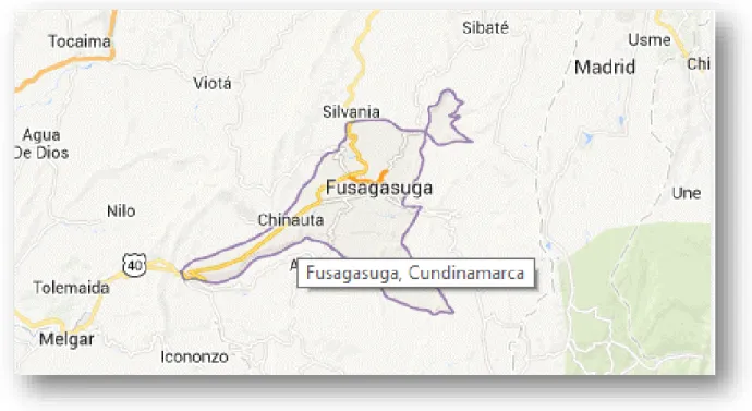 Figura 4. Mapa de Fusagasugá 