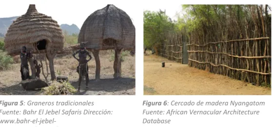 Figura 6: Cercado de madera Nyangatom 