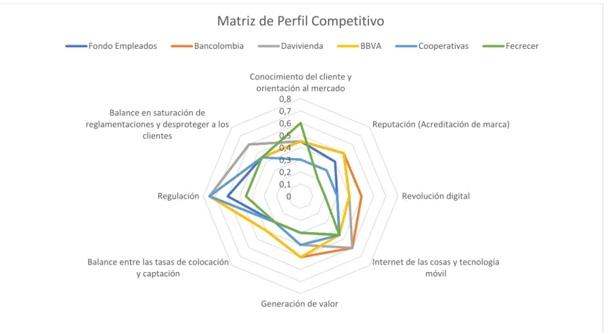 Figura 6. Matriz de perfil competitivo  