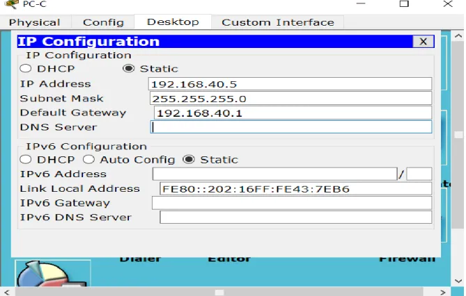 Tabla requerida para configurar OSPFv2 área 0 en los router 