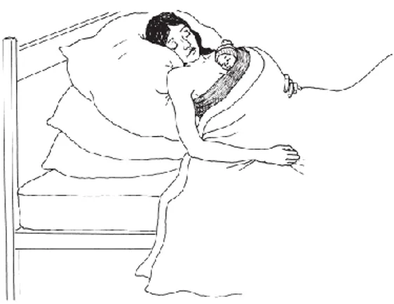 Figura 7: Madre descanso mientras realiza el MMC 