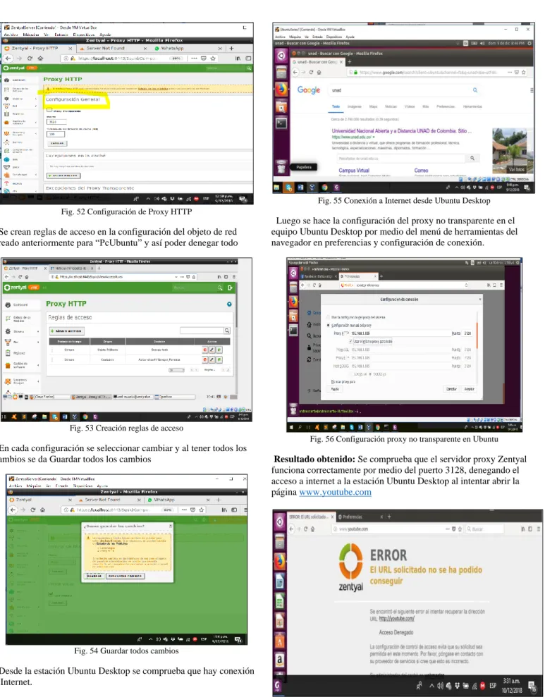 Fig. 52 Configuración de Proxy HTTP 