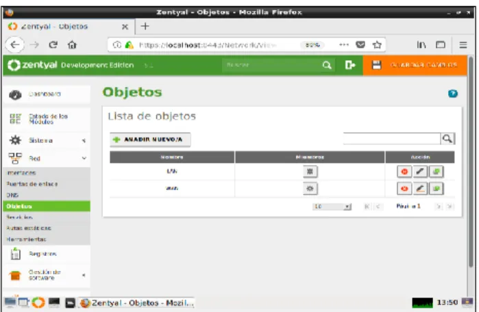Fig. 60 Configuración interface LAN 