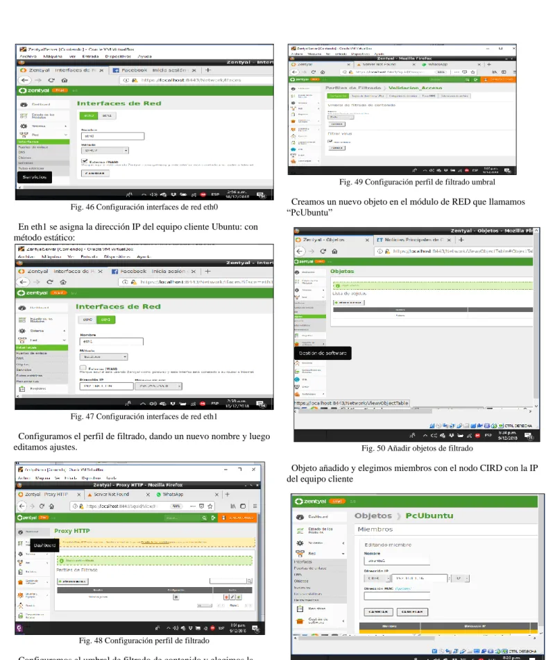 Fig. 46 Configuración interfaces de red eth0 