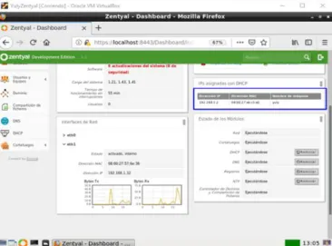 Fig. 2 Evidencia de conectividad e IP asignada en cliente 