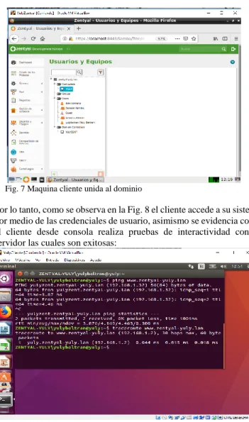 Fig. 9 Instalación de servicios