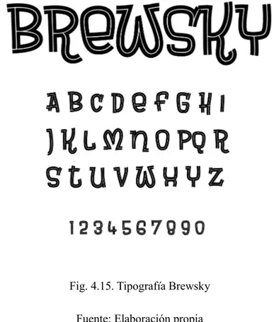 Fig. 4.15. Tipografía Brewsky