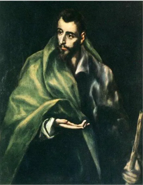 Fig. 1. Santiago el Mayor por el Greco.   Fuente: El testigo fiel. 