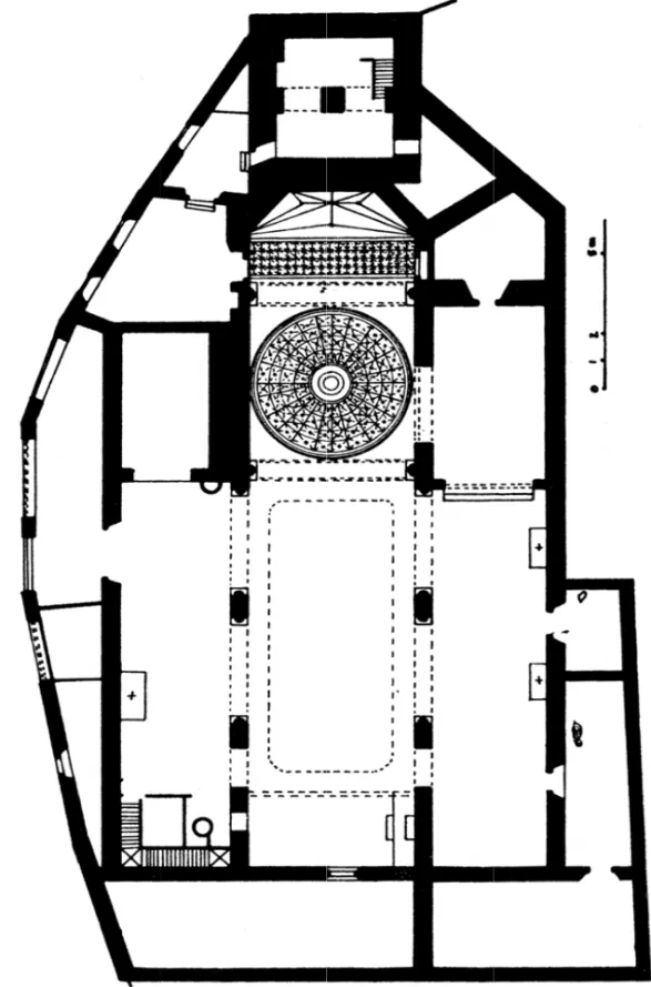 Fig. 1. Planta. Iglesia de San Román. Toledo. Según Fernando Marías. 