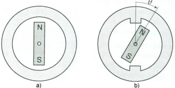 Figura 21:Imán libre de girar en el interior de un anillo.[4] 
